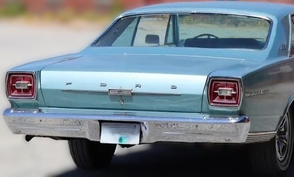 Rear view of a 1966 Ford Galaxie similar to Debra's vehicle